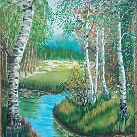 Речка в лесу