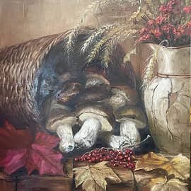 Корзина с грибами