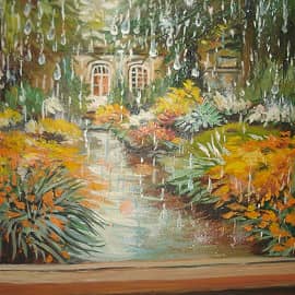 Дождь за окном.