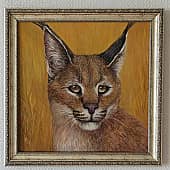 Каракал, или степная рысь. (1), художник Марина