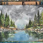 Горная река (1), художник Карина Чернова