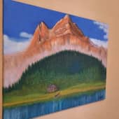 Оранжевые горы (2), художник Ирина
