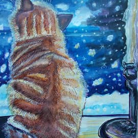 Тихо падал снег