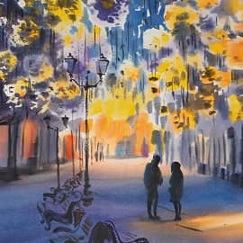 Никольская улица в праздники