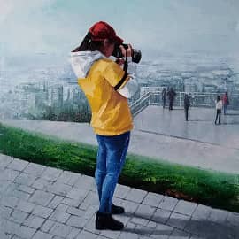 Кок-Тобе, смотровая площадка. Вид на Алма-Аты