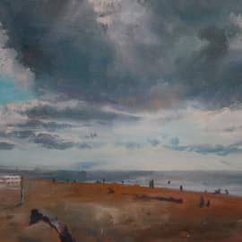 "Пляж Финского залива. Этюд"