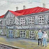 Старый вокзал (1), художник L.Semenova