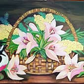 Лилии и мимозы