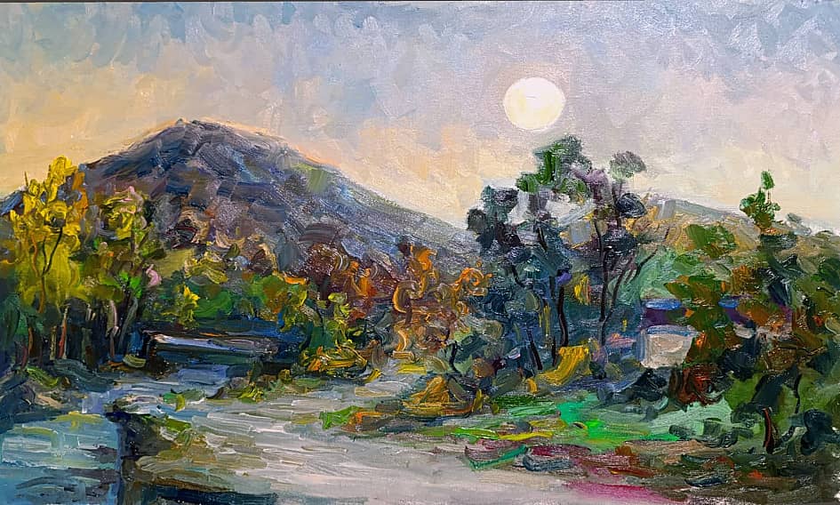 Пейзаж с горной рекой. Пленэр ZhNataly