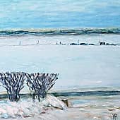 Северная Двина. Зимний минимализм.