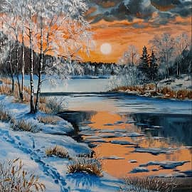 Оранжевый закат