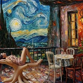 В теплую звездную ночь