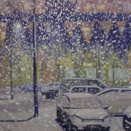 Вечерний снег