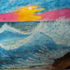 Море , закат