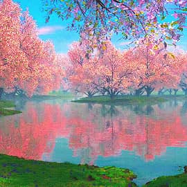 Цветут сады.