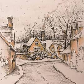 Зимняя деревенька