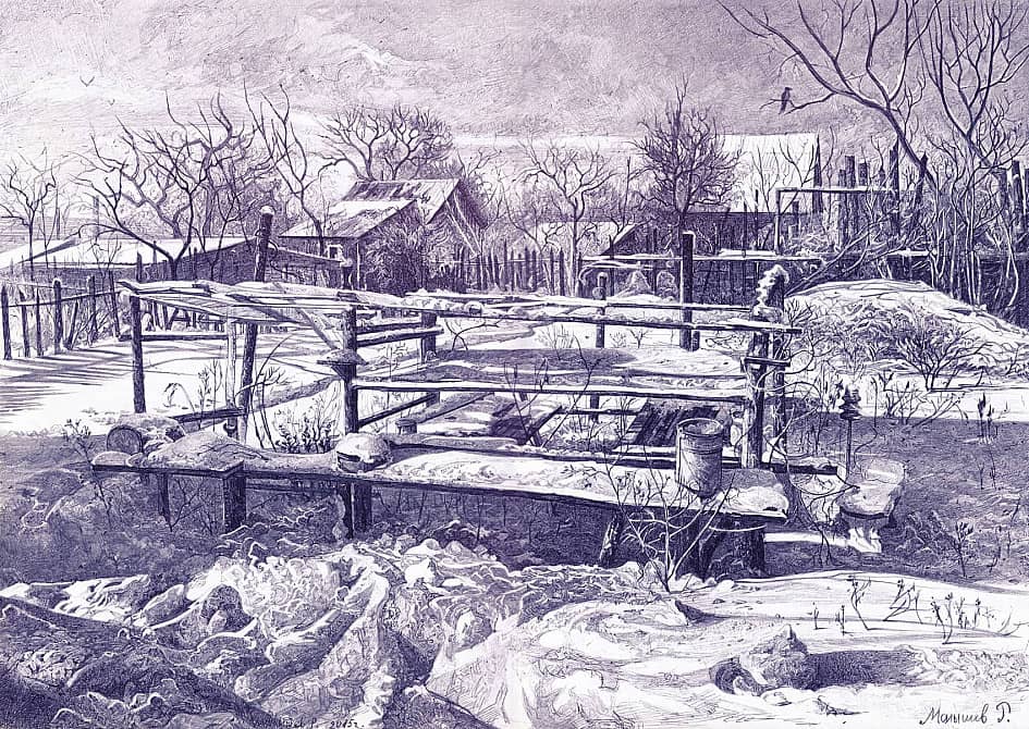 Зимний вечер в Линево