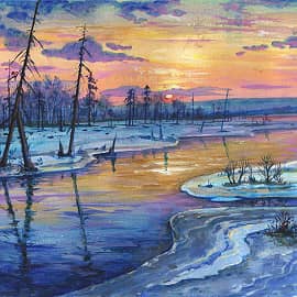 Вечер на болоте