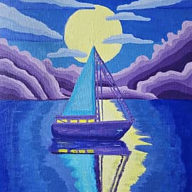 Парусник на рассвете