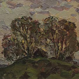 Картина «Хлебное поле» Холст, Масло 1979 г.