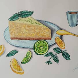 Лимонный чизкейк