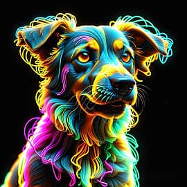 Неоновая собачка НС