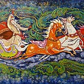 По мотивам бабушкиного коврика.