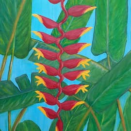 Цветок Геликонии