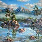 Восход в горах