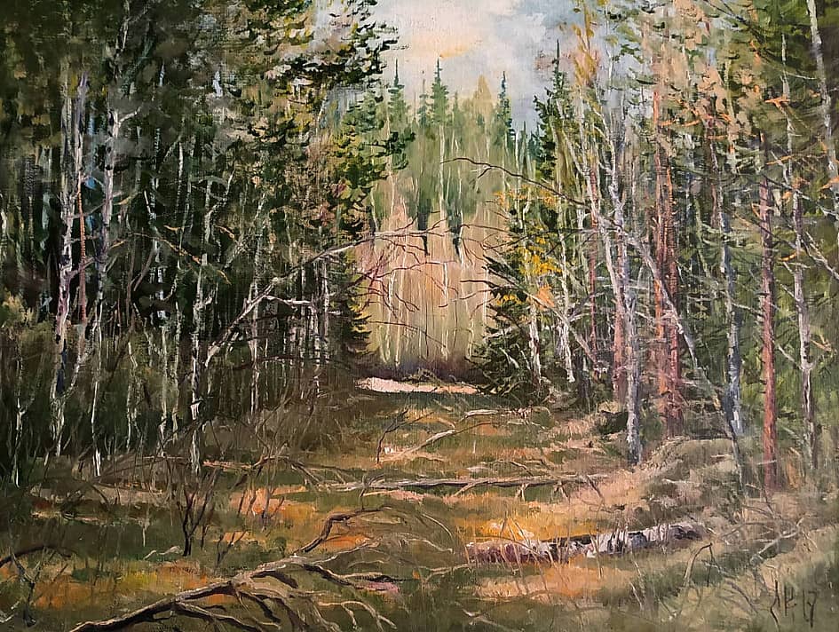 Пленэр. На таёжной просеке.