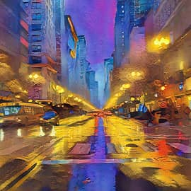 Ночной проспект- вариант 3