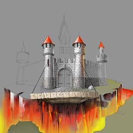 Запуск в небо тяжёлого воздушного замка класса "Цитадель", 1-я версия