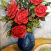 Красные розы (1), художник И.Б.