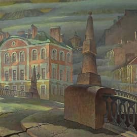ВЕЧНЫЙ ГОРОД. САНКТ-ПЕТЕРБУРГ.  (фрагмент картины)