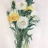 Акварель Одуванчики