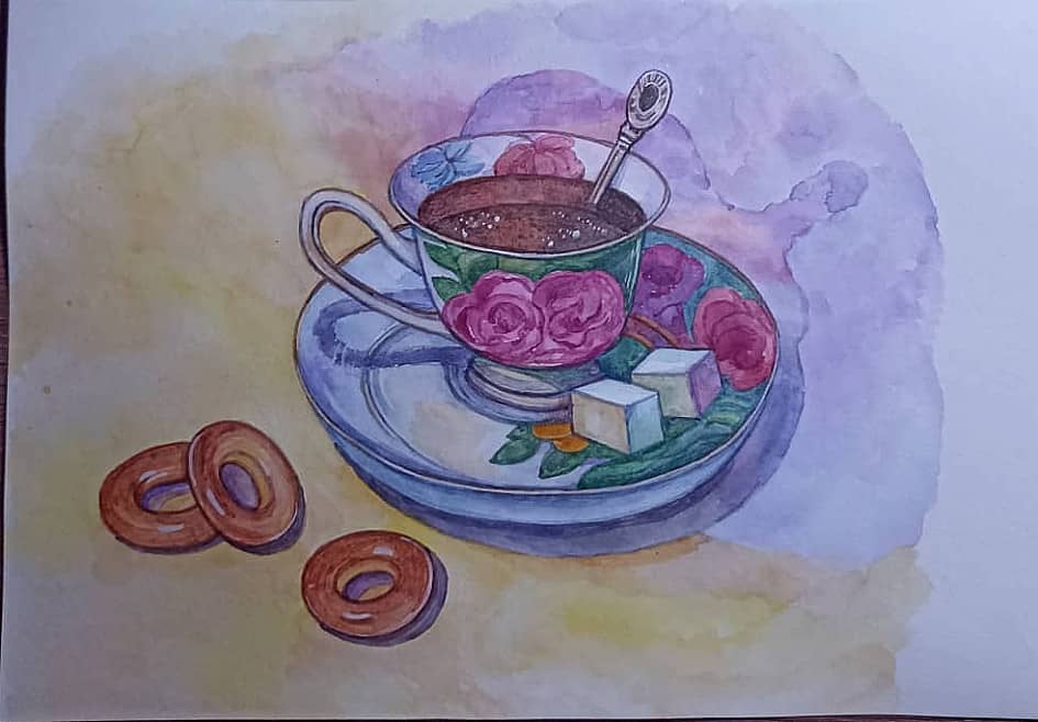 Чай с бубликамм