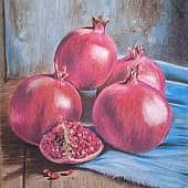 Натюрморт с гранатами