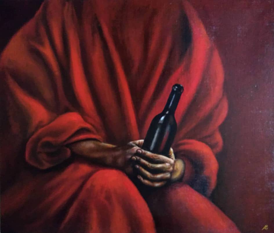 Руки с бутылкой  The Hands with a Bottle