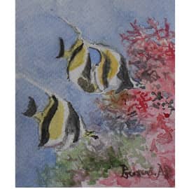 Занкл мавритаский идол 2022 10.5х15 бумага акварель