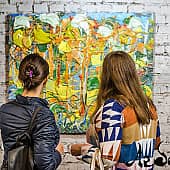 Картина Сосны время и бытие Абстрактная природа Екатерина Лебедева художник (2), художник Екатерина Лебедева