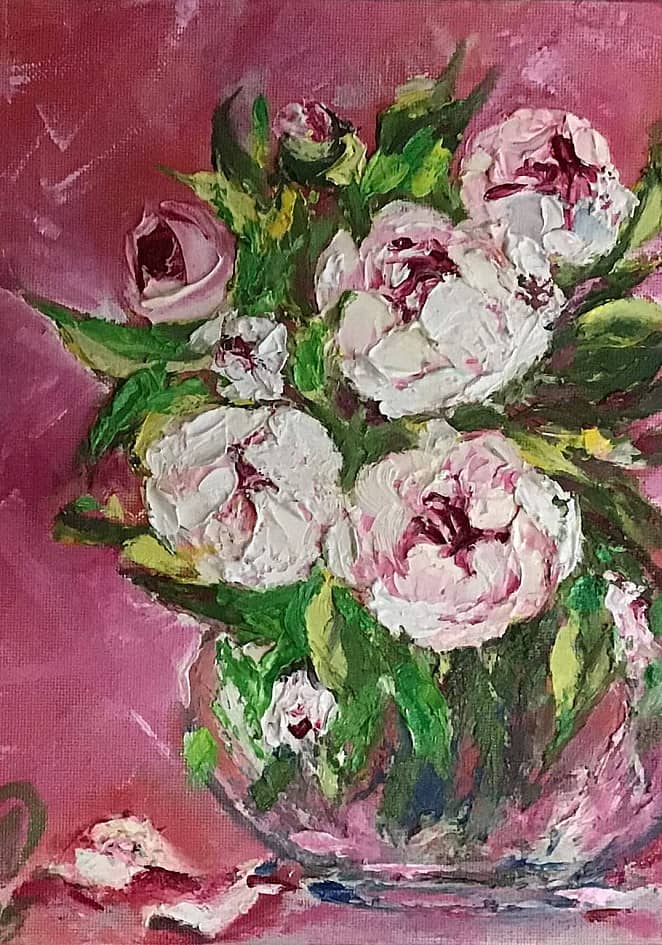Пионы в вазе