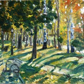 В кремлевском саду. Октябрь.