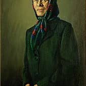 Портрет мамы, художник Геннадий Литвиненко