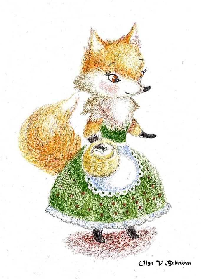 Лисичка с корзиночкой