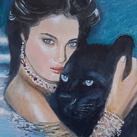 Девушка с пантерой