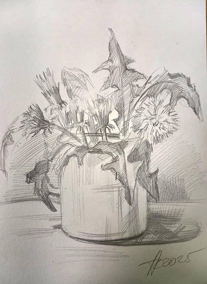 Одуванчики (рисунок)