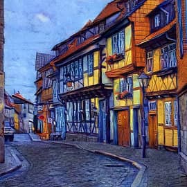 Вечерняя прогулка.