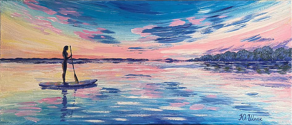 Медитация на вечернем озере