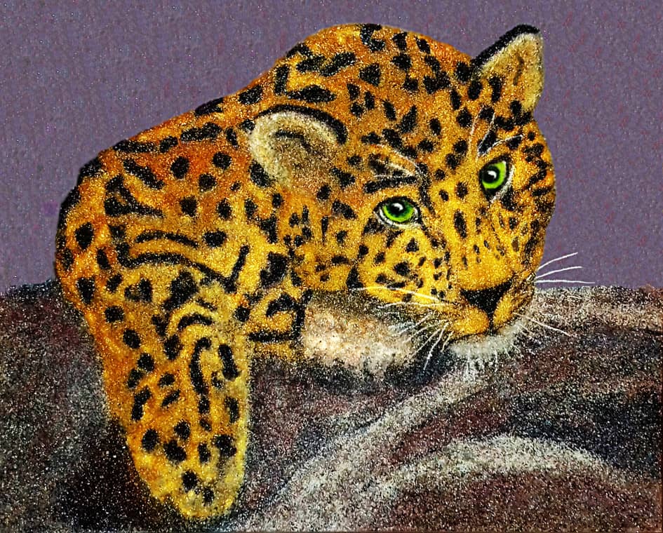 Отдыхающий леопард 2