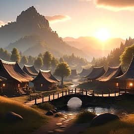 Деревня в горах